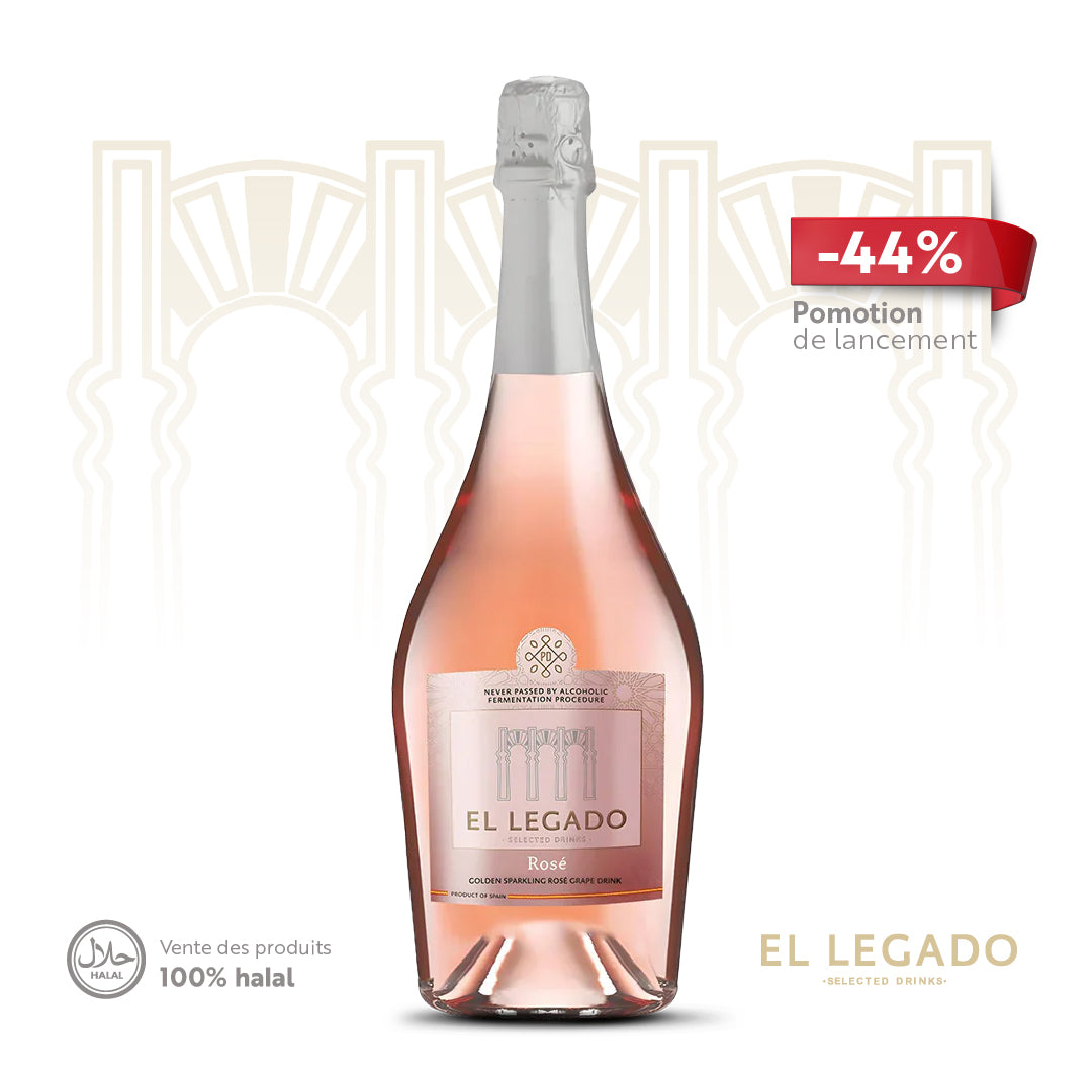 Golden Sparkling Rosé Grape Drink 75 CI